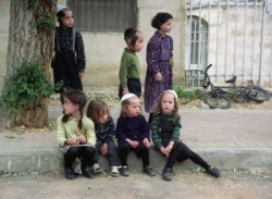 Holyland, Jerusalem Mea Shearim. Ultraorthodox jews kinders